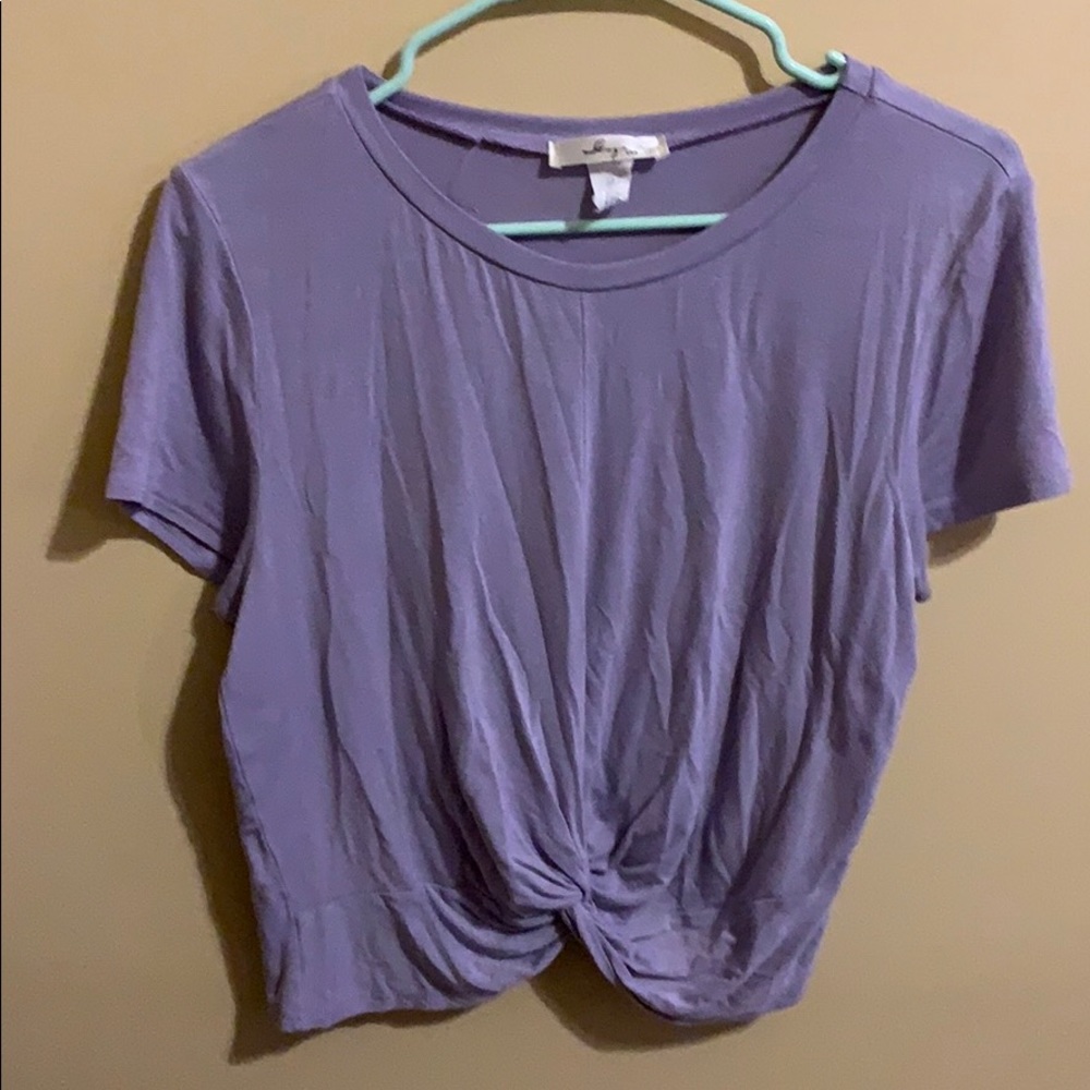 Small Lavender Crop Top